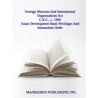 Asian Development Bank Privileges And Immunities Order