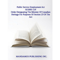 Order Designating The Minister Of Canadian Heritage For Purposes Of Section 23 Of The Act