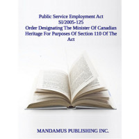Order Designating The Minister Of Canadian Heritage For Purposes Of Section 110 Of The Act