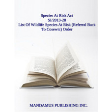 List Of Wildlife Species At Risk (Referral Back To Cosewic) Order