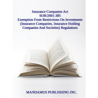 Exemption From Restrictions On Investments (Insurance Companies, Insurance Holding Companies And Societies) Regulations