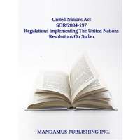 Regulations Implementing The United Nations Resolutions On Sudan