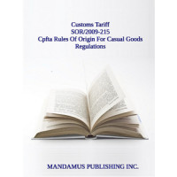 Cpfta Rules Of Origin For Casual Goods Regulations