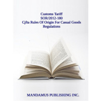 Cjfta Rules Of Origin For Casual Goods Regulations