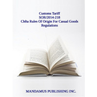 Chfta Rules Of Origin For Casual Goods Regulations