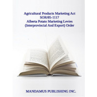 Alberta Potato Marketing Levies (Interprovincial And Export) Order