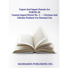 General Import Permit No. 2 — Chickens And Chicken Products For Personal Use