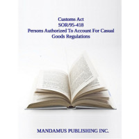 Persons Authorized To Account For Casual Goods Regulations