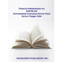 Environmental Assessment Review Panel Service Charges Order