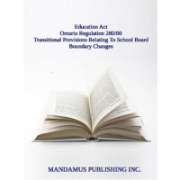 Transitional Provisions Relating To School Board Boundary Changes